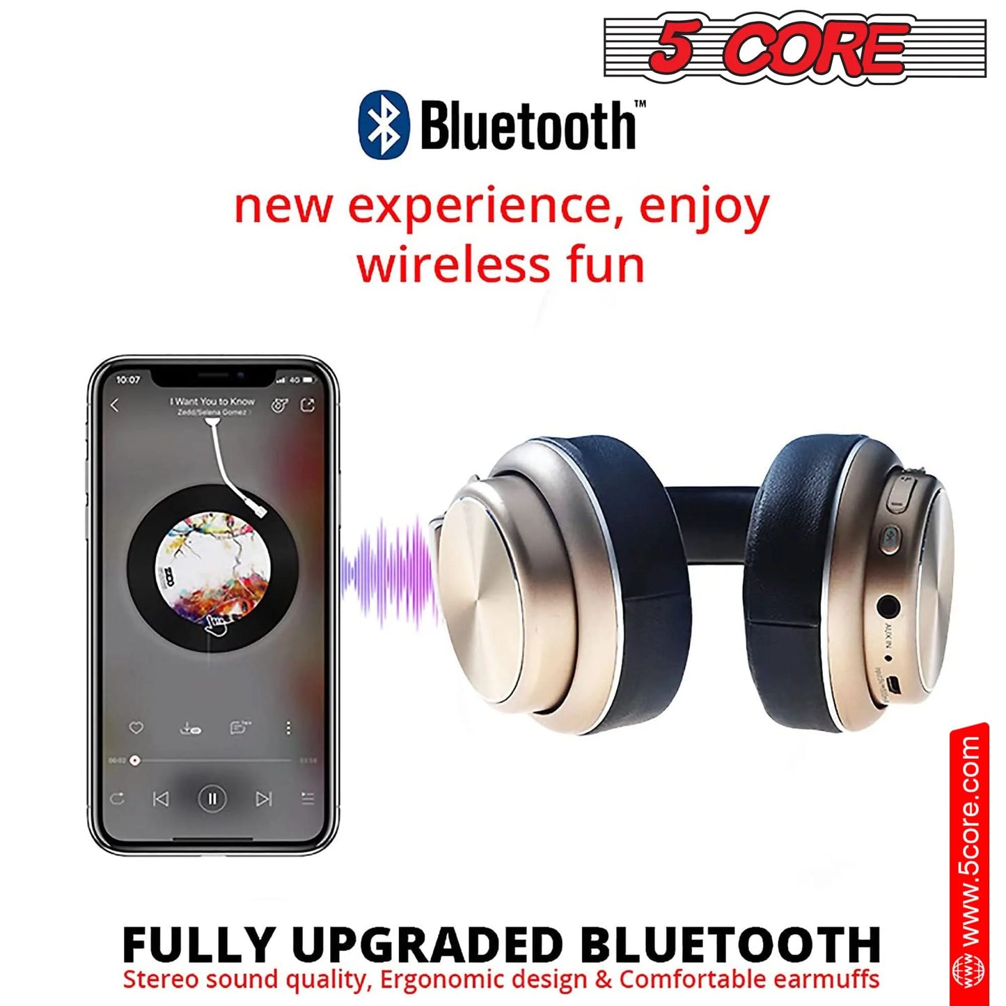 5 CORE Bluetooth Headphones 13 G