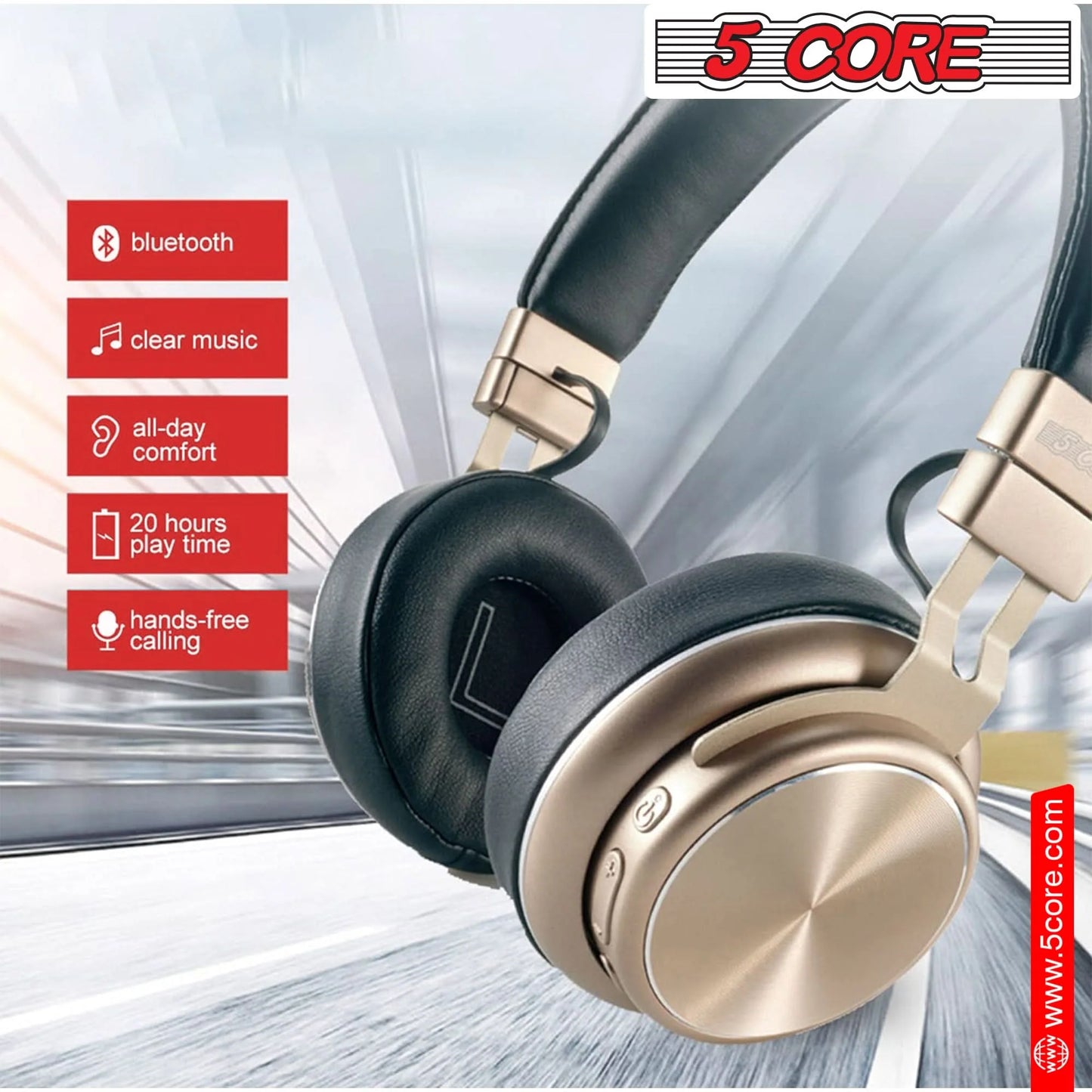 5 CORE Bluetooth Headphones 13 G